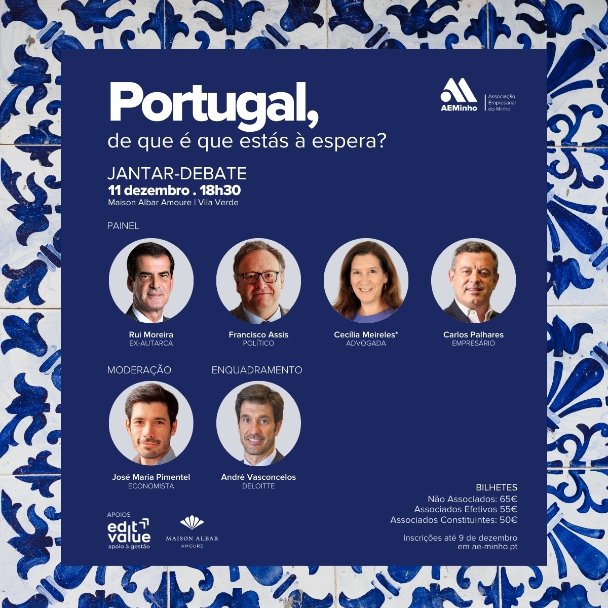 Jantar-Debate | Portugal, de que é que estás à espera? - INSCRIÇÕES ENCERRADAS
