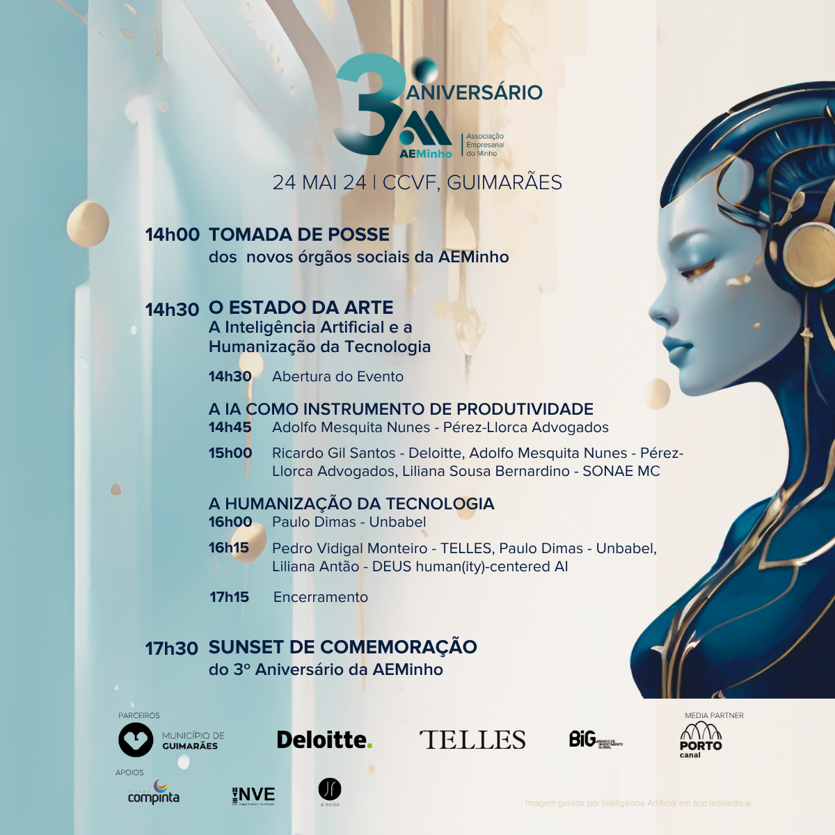 Terceiro Aniversário da AEMinho | O Estado da Arte: "A Inteligência Artificial e a Humanização da Tecnologia"