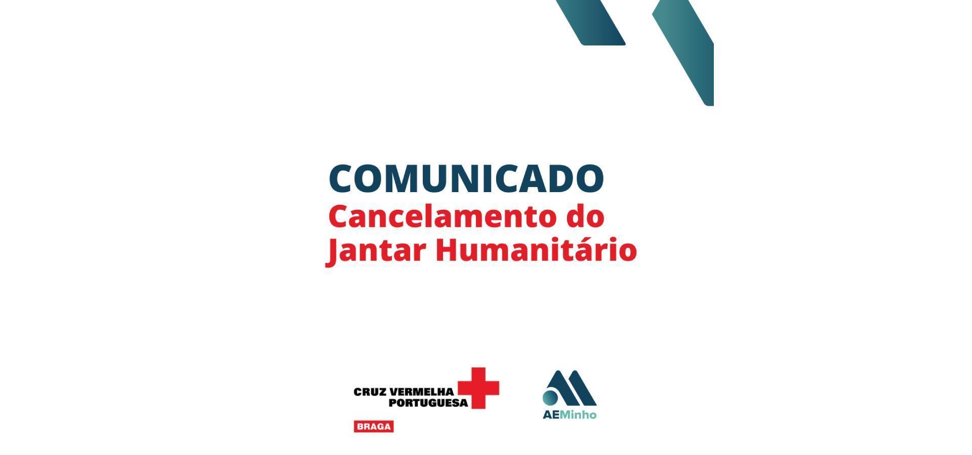 Comunicado: Cancelamento do Jantar Humanitário