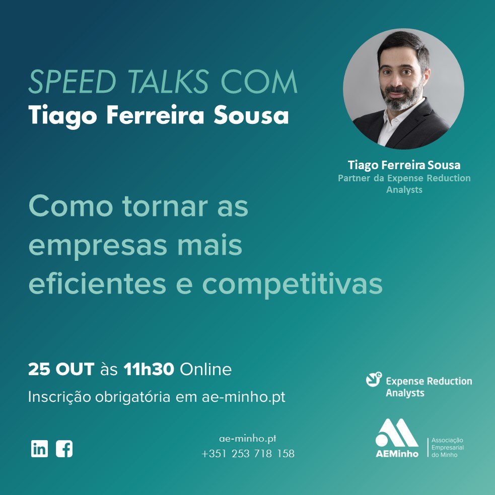 Speed Talks com Tiago Ferreira Sousa | Como tornar as empresas mais eficientes e competitivas