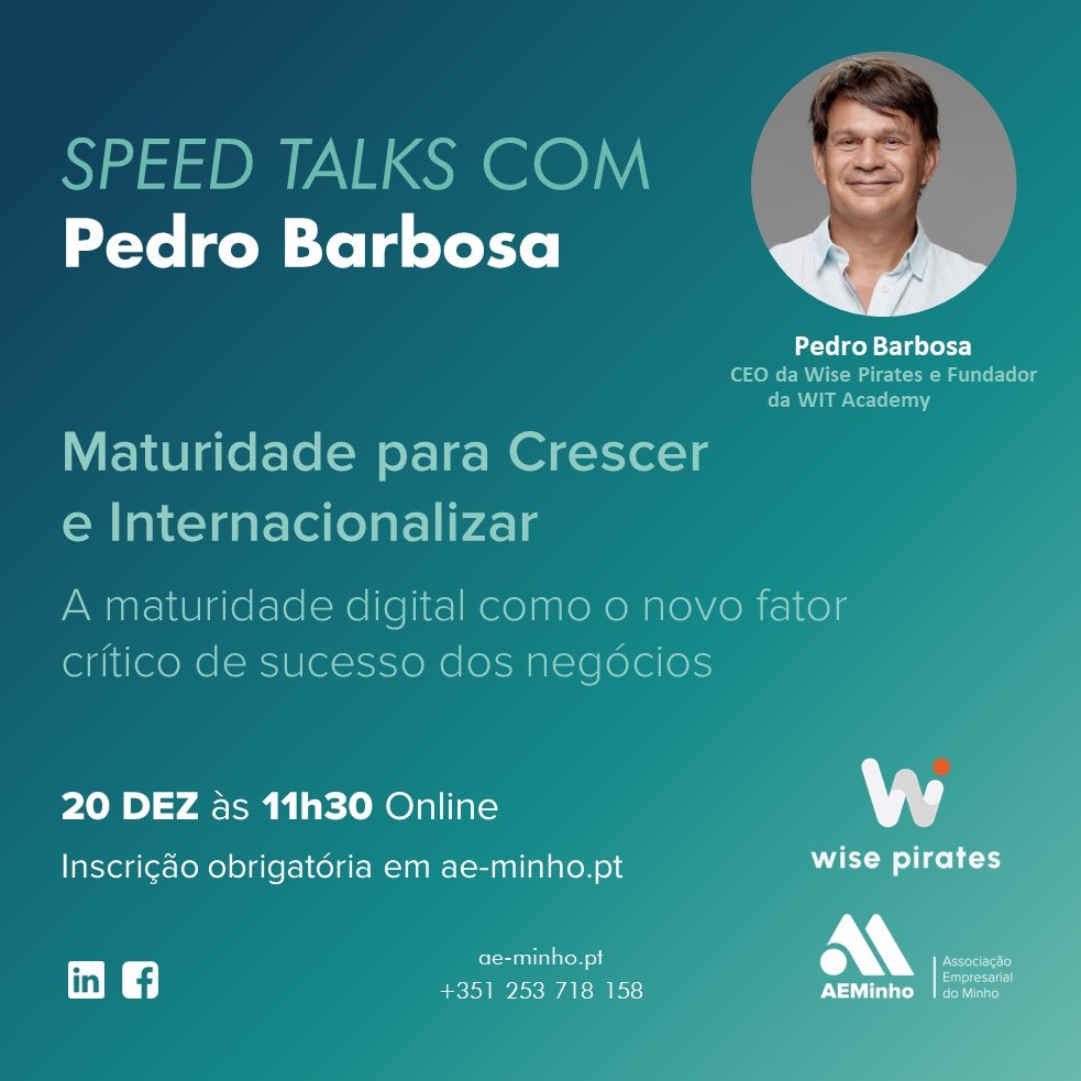 Speed Talks com Wise Pirates | Maturidade Digital e Negócios