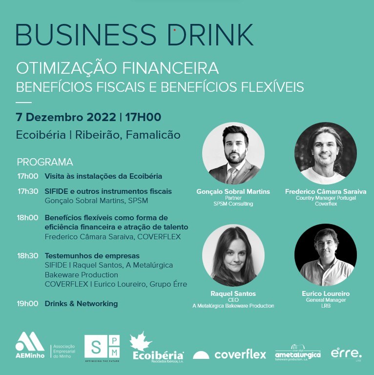 Business Drink | Otimização Financeira: Benefícios fiscais e Benefícios flexíveis