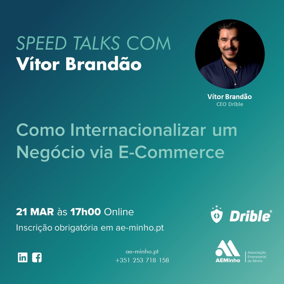 Speed Talks com Drible | Como Internacionalizar um Negócio via E-Commerce