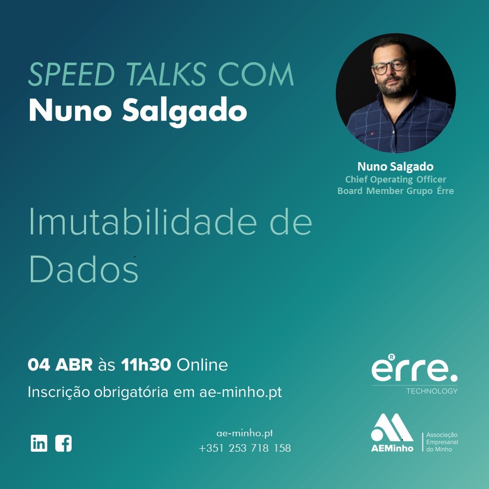Speed Talks com Grupo Erre | Imutabilidade de Dados
