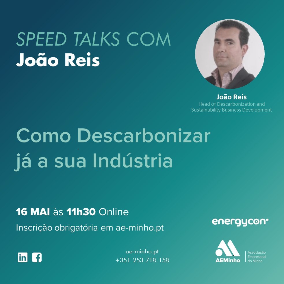 Speed Talks com Energycon | Como Descarbonizar já a sua Indústria