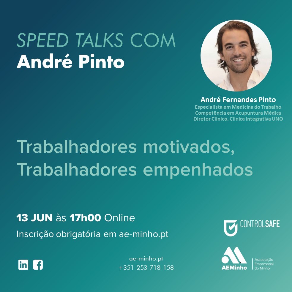 Speed Talks com Controlsafe - Trabalhadores motivados, trabalhadores empenhados