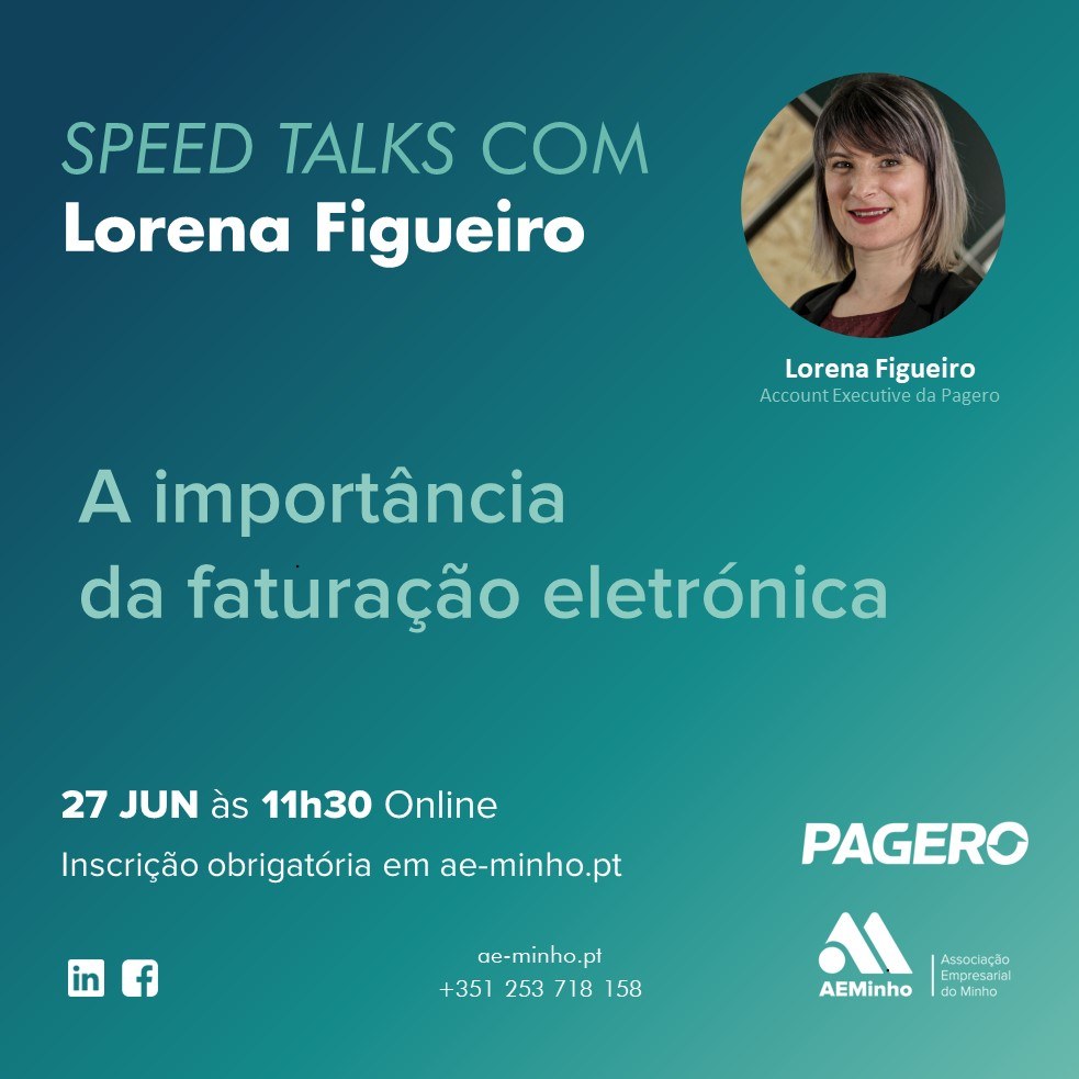 Speed Talks com Pagero - A importância da faturação eletrónica
