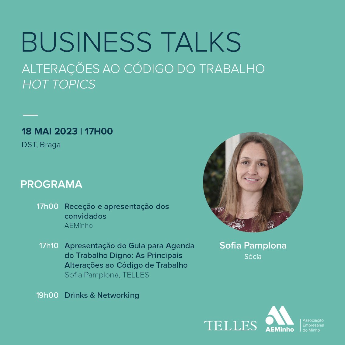 Business Talks - Guia para Agenda do Trabalho Digno: As Principais Alterações ao Código de Trabalho c/ TELLES