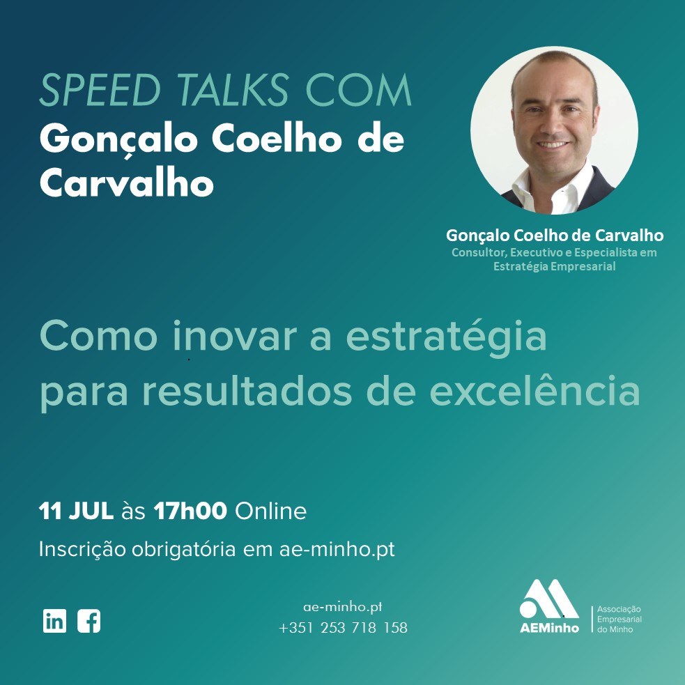 Speed Talks com Gonçalo Coelho de Carvalho | Como inovar a estratégia para resultados de excelência