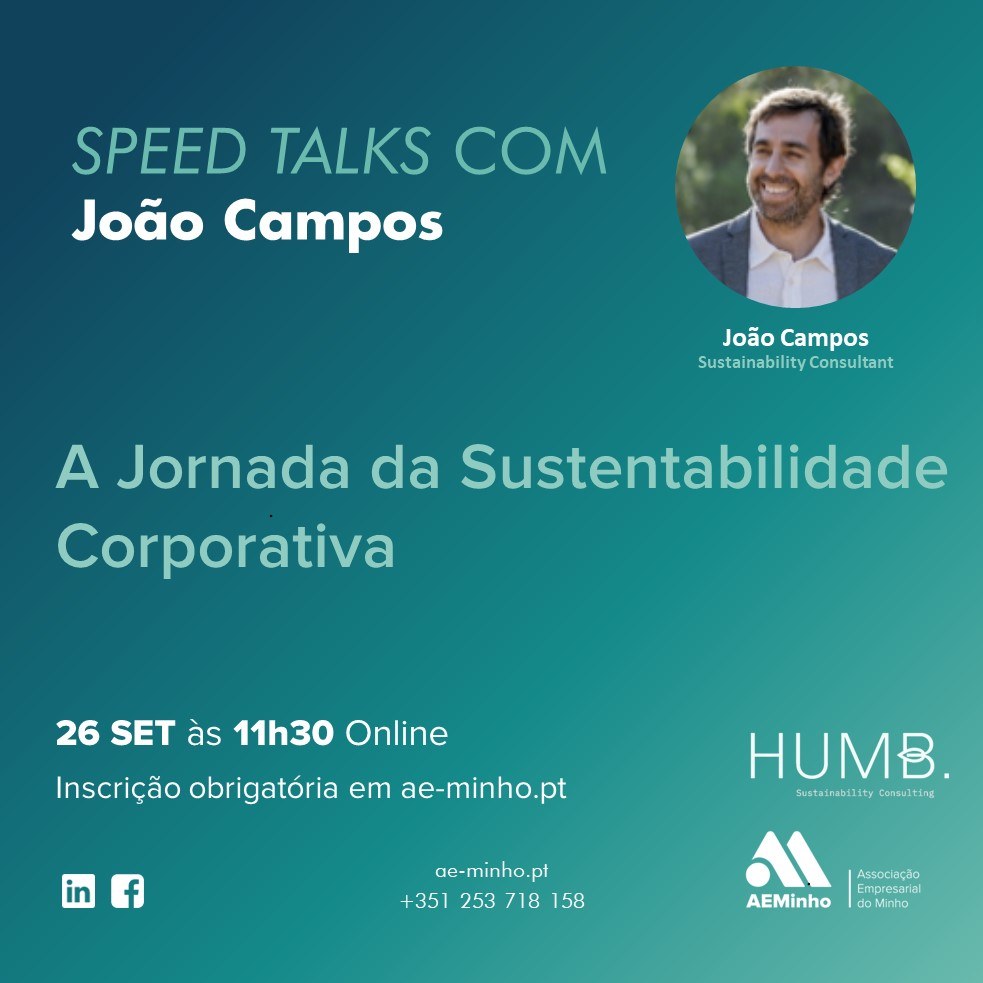 Speed Talks com HUMB Consulting | A Jornada da sustentabilidade corporativa