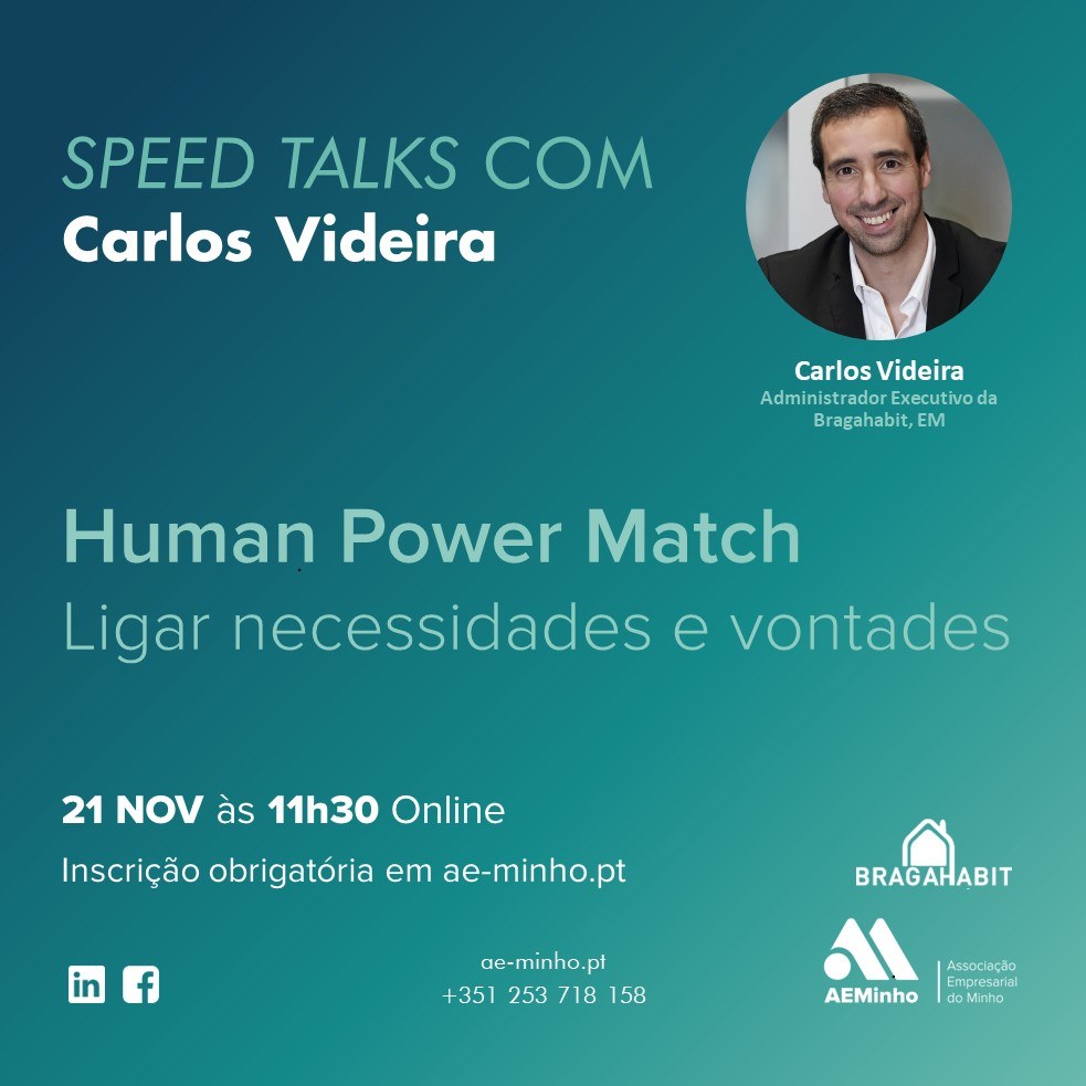 Speed Talks com Human Power Hub | Human Power Match - Ligar necessidades e vontades