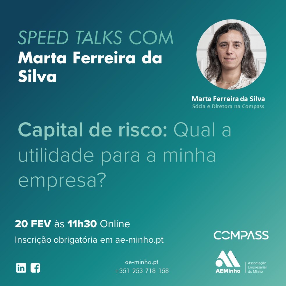 Speed Talk com Compass | Capital de risco: Qual a utilidade para a minha empresa?