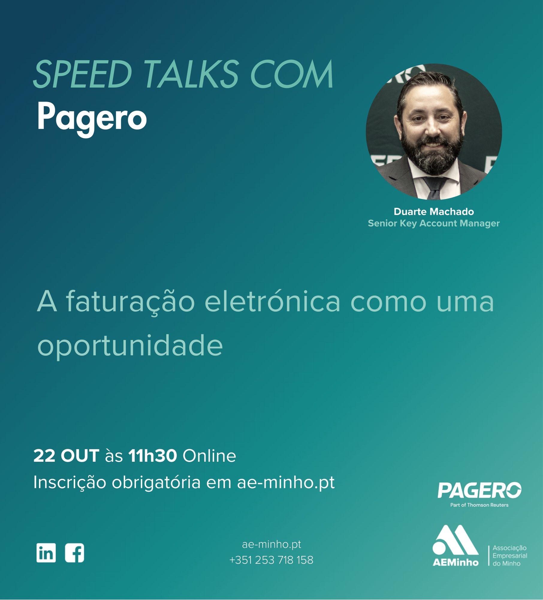 Speed Talks com Pagero | A faturação eletrónica como uma oportunidade
