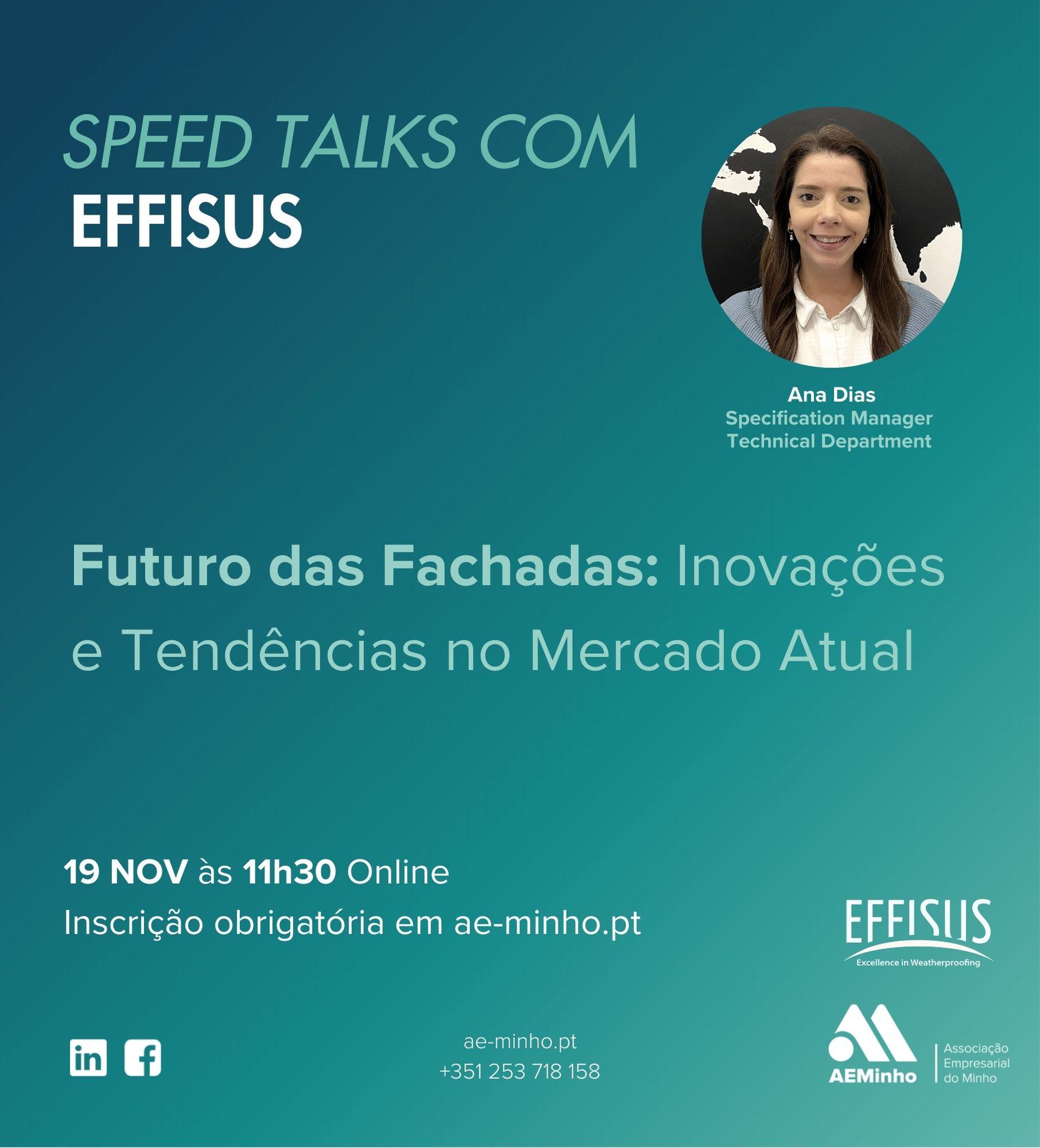 Speed Talks com EFFISUS | Futuro das Fachadas: Inovações e Tendências no Mercado Atual