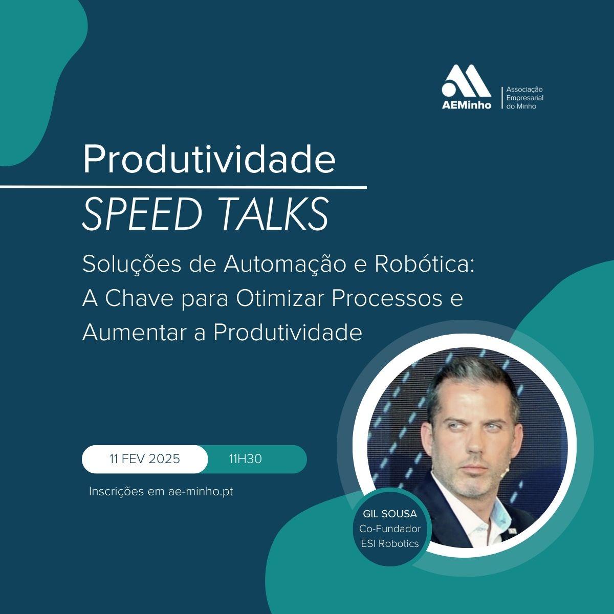 Speed Talks com ESI Robotics | Soluções de Automação e Robótica: A Chave para Otimizar Processos e Aumentar a Produtividade