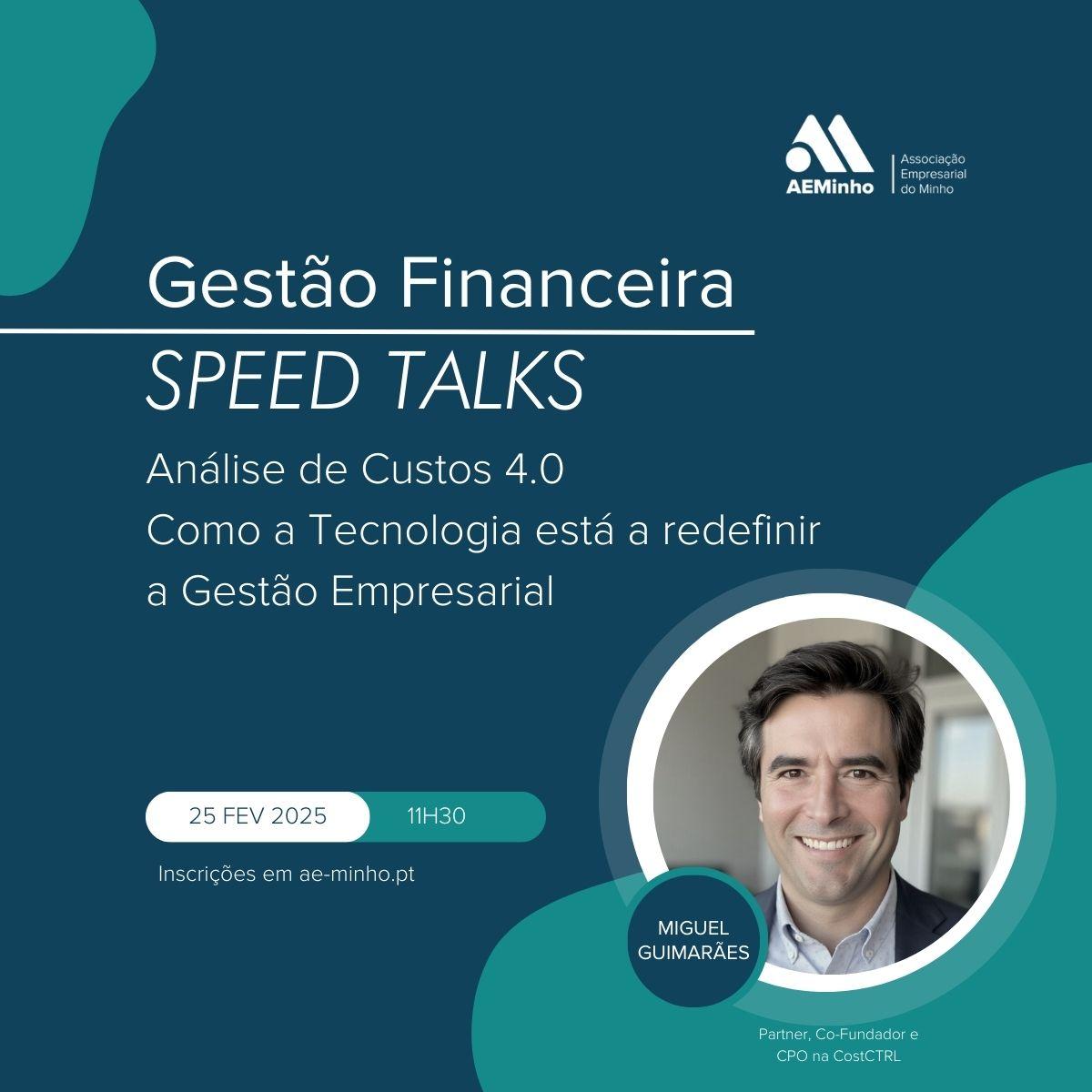 Speed Talks com CostCRTL.com  | Análise de Custos 4.0: Como a Tecnologia está a redefinir a Gestão Empresarial