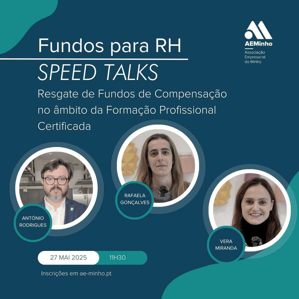 Speed Talks com Controlsafe/AESACADEMY | Resgate de Fundos de Compensação no âmbito da Formação Profissional Certificada