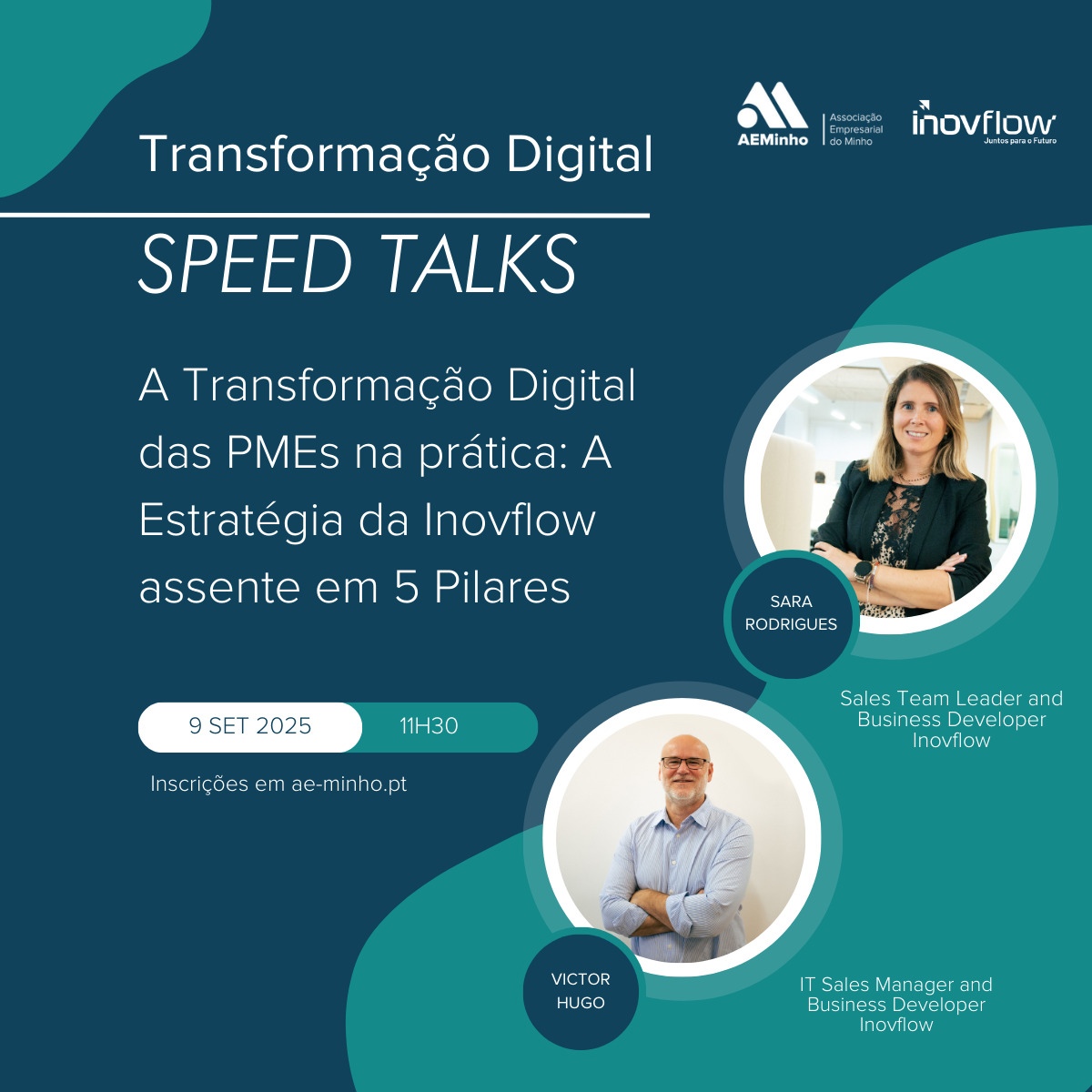 Speed Talks com Inovflow | A transformação digital das PMEs na prática: A estratégia da Inovflow assente em 5 pilares