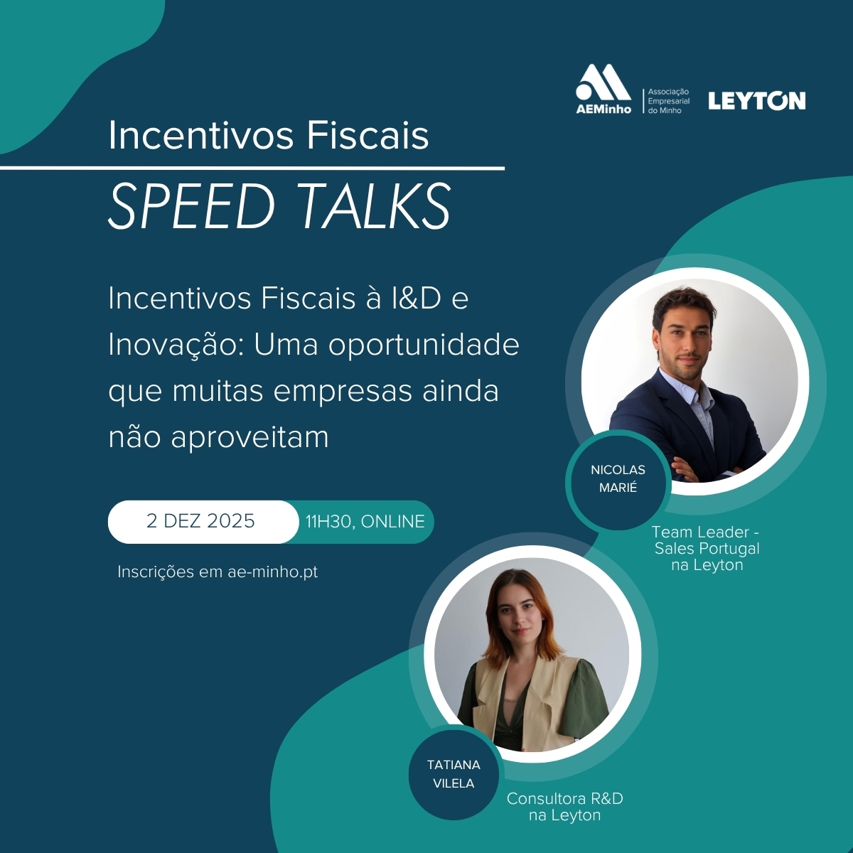 Speed Talks com Leyton | Incentivos Fiscais à I&D e Inovação: Uma oportunidade que muitas empresas ainda não aproveitam