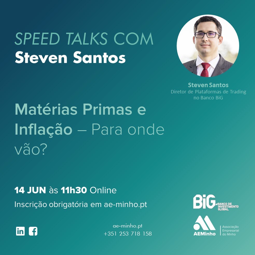 Speed Talks com Steven Santos (BiG) | Matérias Primas e Inflação - Para onde vão?