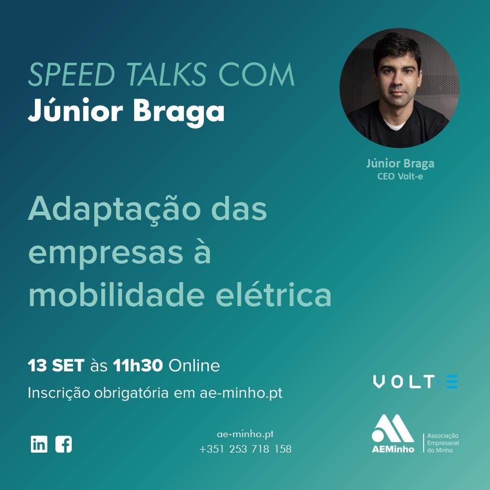 Speed Talk com Júnior Braga | A adaptação das empresas &agrave; mobilidade elétrica