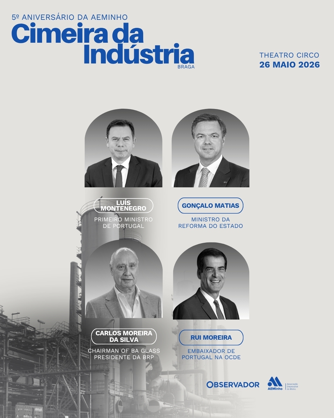 Cimeira da Indústria Observador | Quinto Aniversário da AEMinho